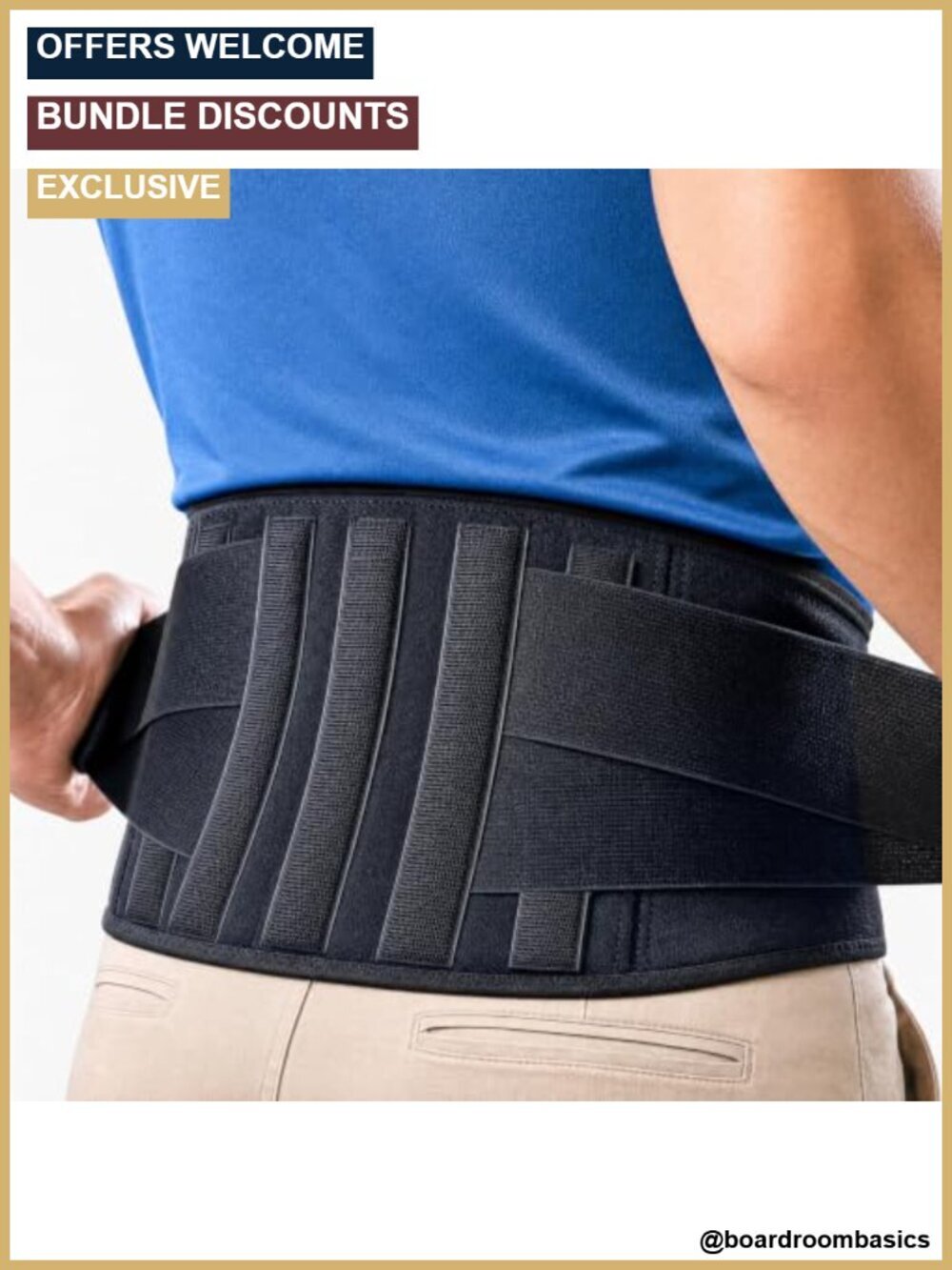 Heavy Duty Lumbar Support Back Brace for Pain Relief